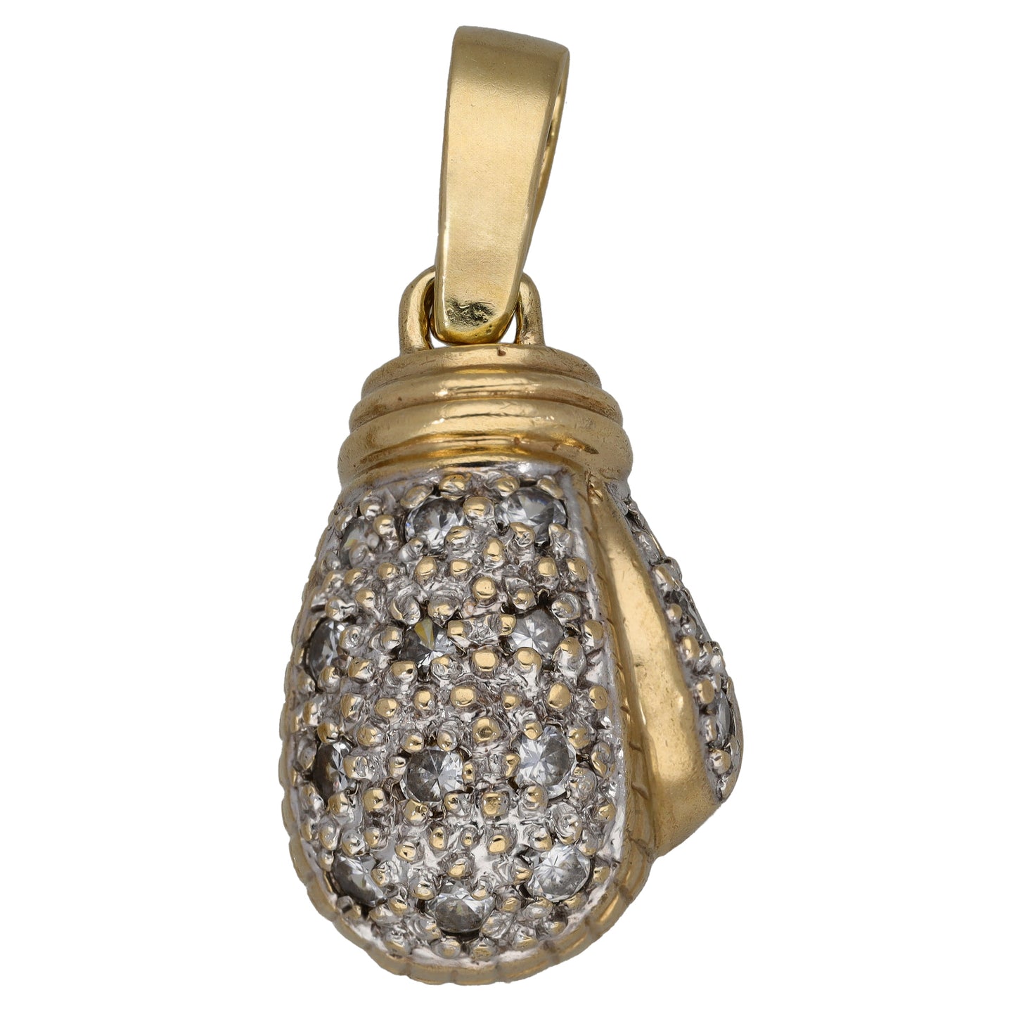 9ct Gold Cubic Zirconia Boxing Glove Pendant