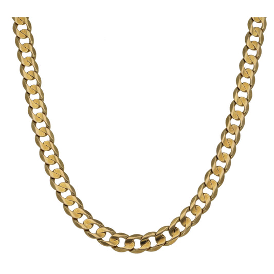 9ct Gold Curb Chain 20"