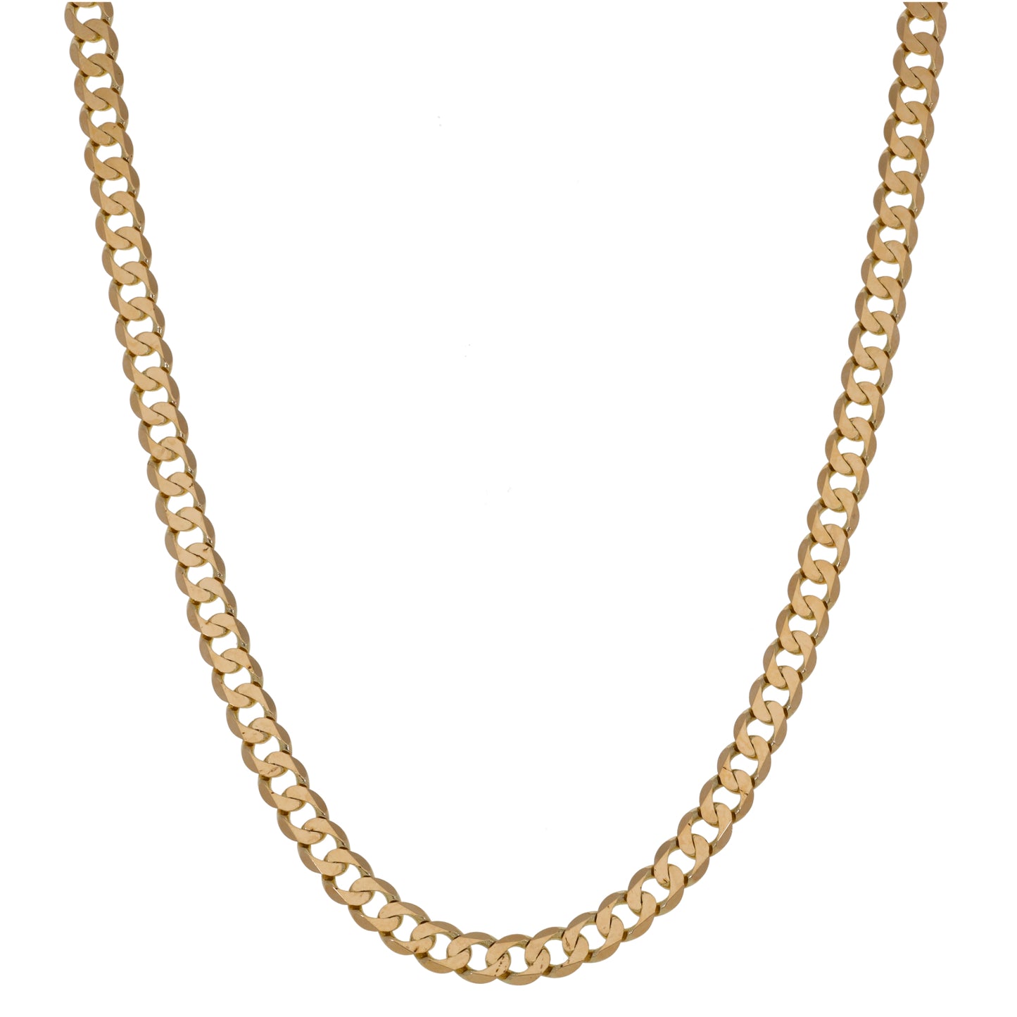 9ct Gold Curb Chain 18"