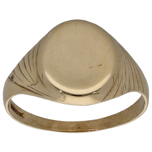 9ct Gold Signet Ring Size S
