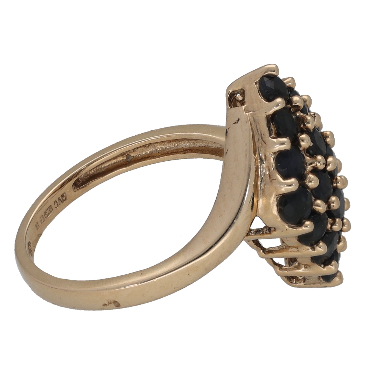 9ct Gold Sapphire Dress/Cocktail Ring Size K