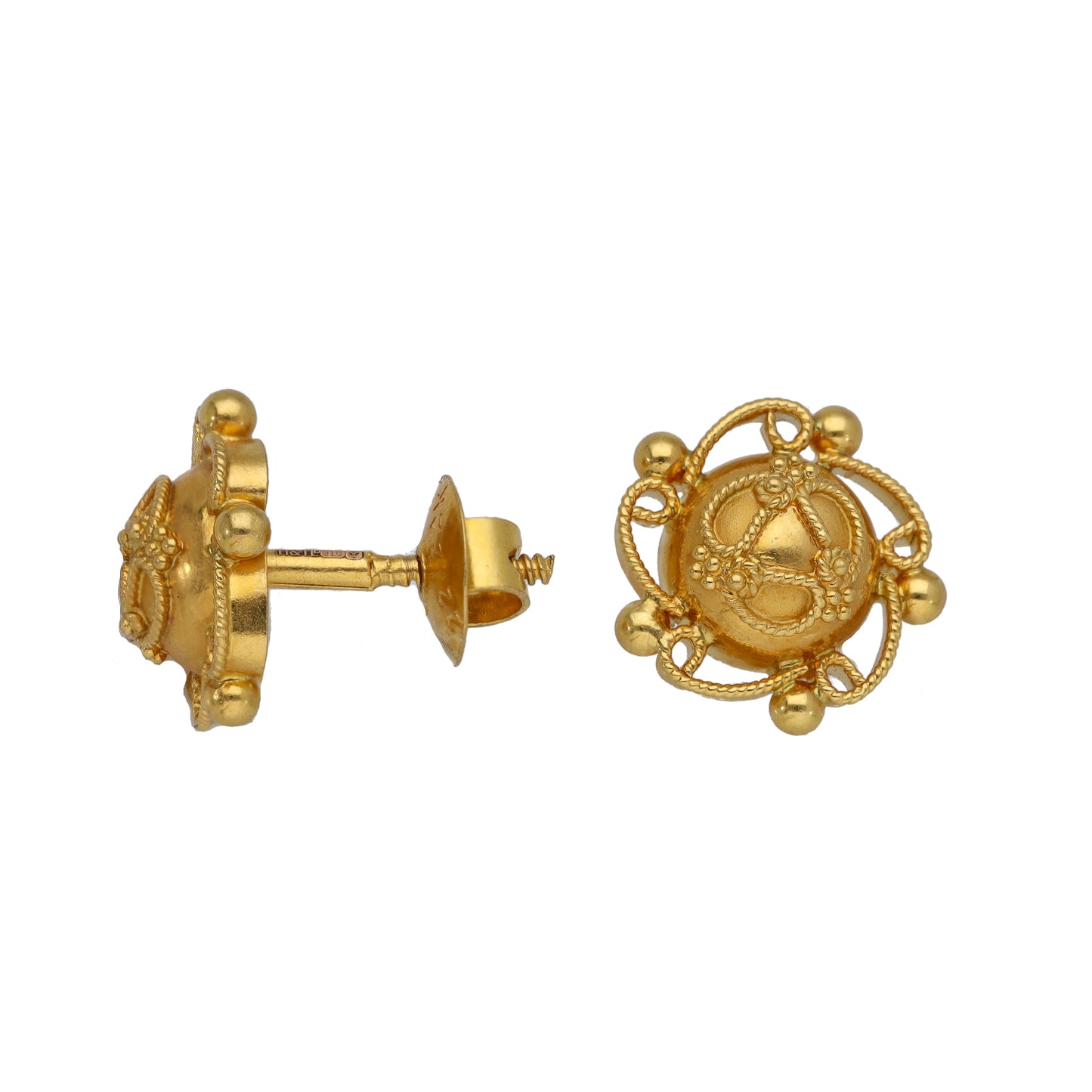 22ct Gold Stud Earrings