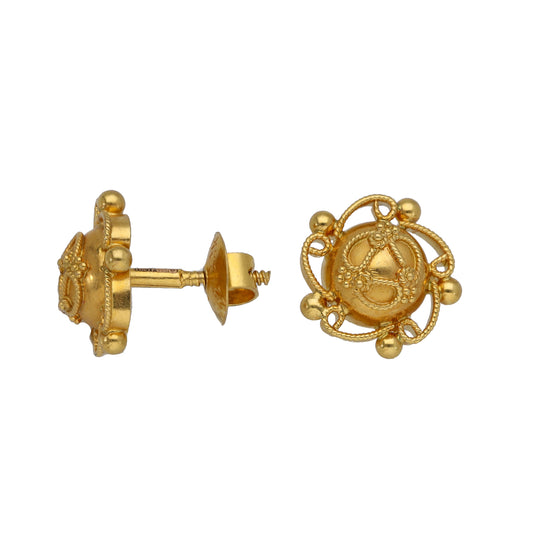 22ct Gold Stud Earrings