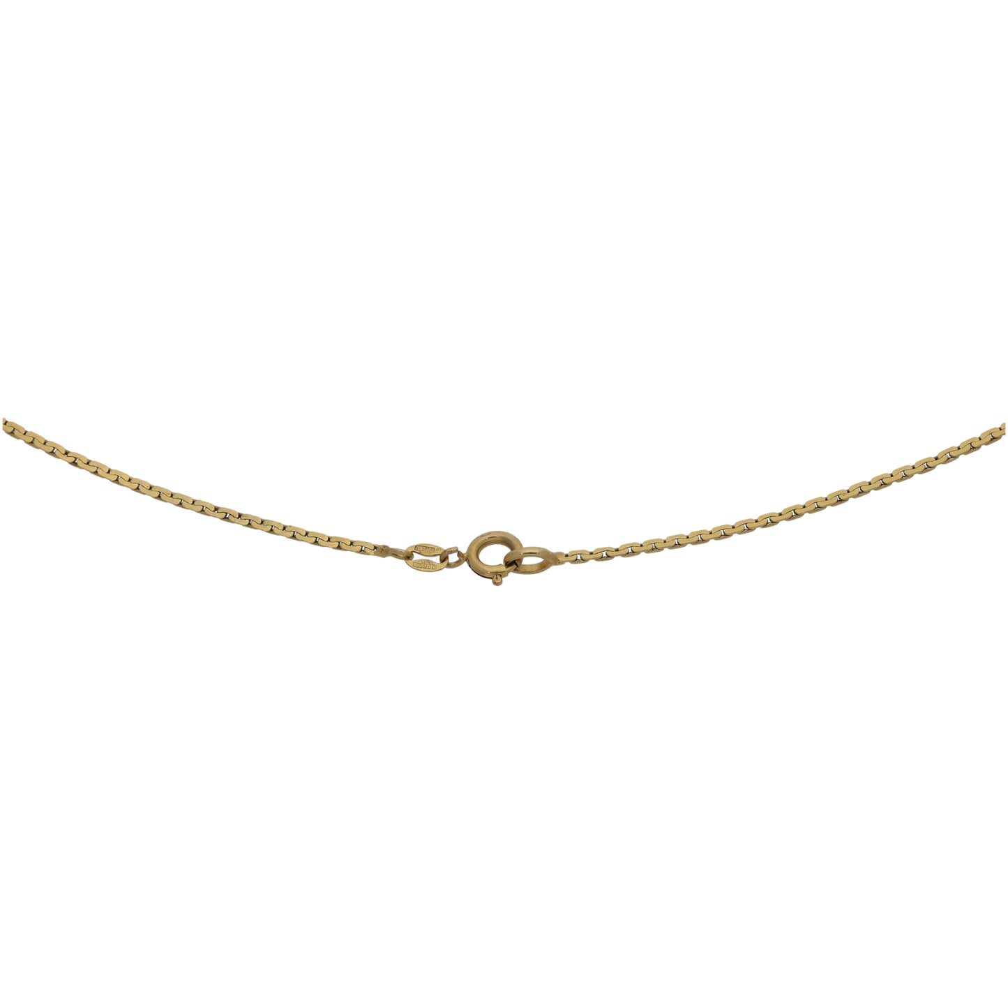 9ct Gold 0.05ct Diamond Fancy Necklace 16"