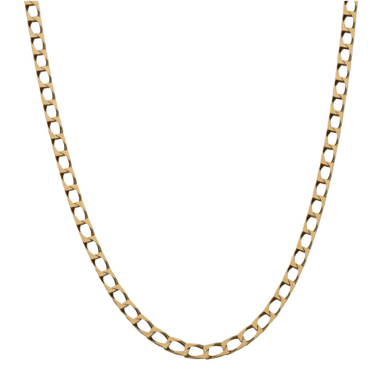 9ct Gold Curb Chain 32"