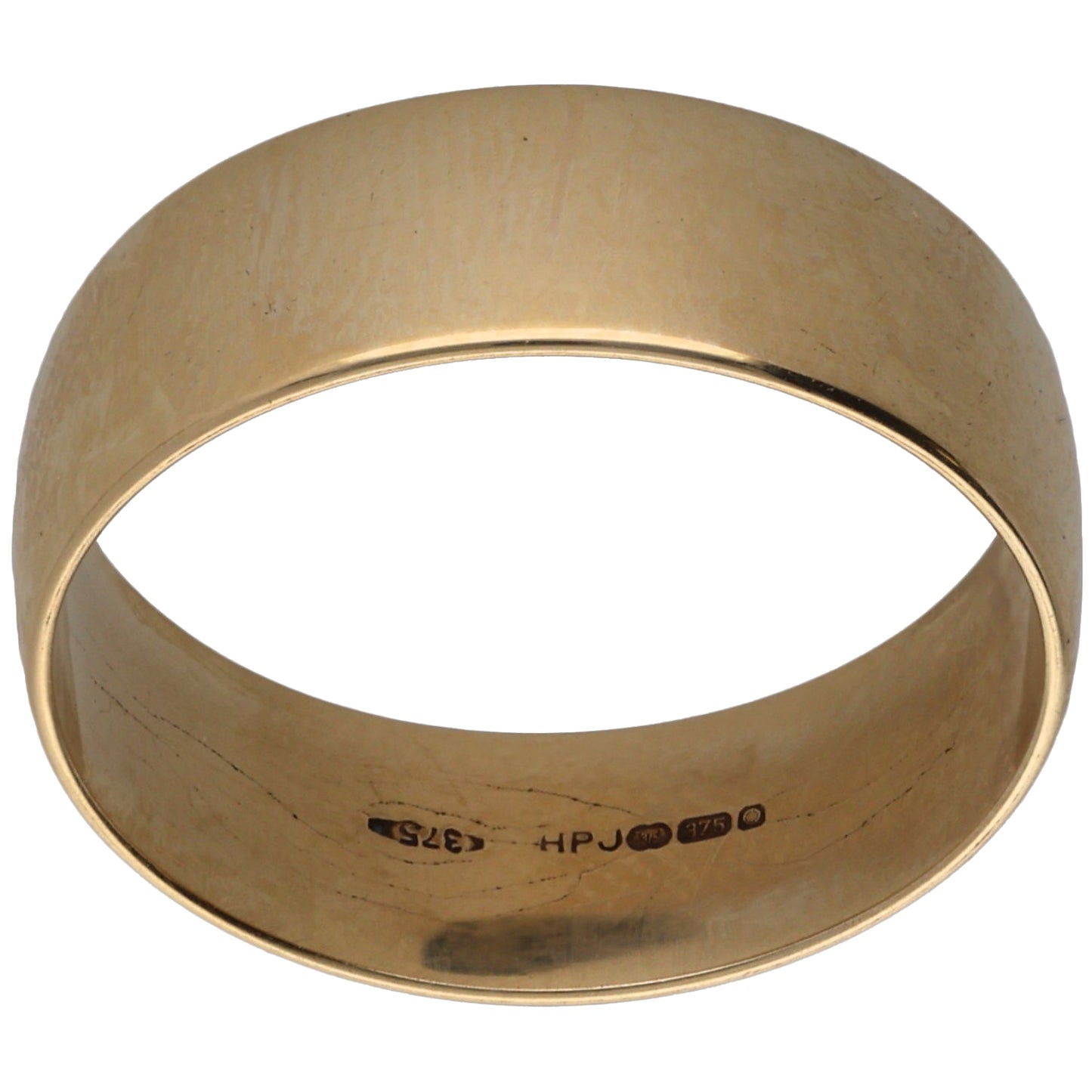 9ct Gold Plain Wedding Ring Size R