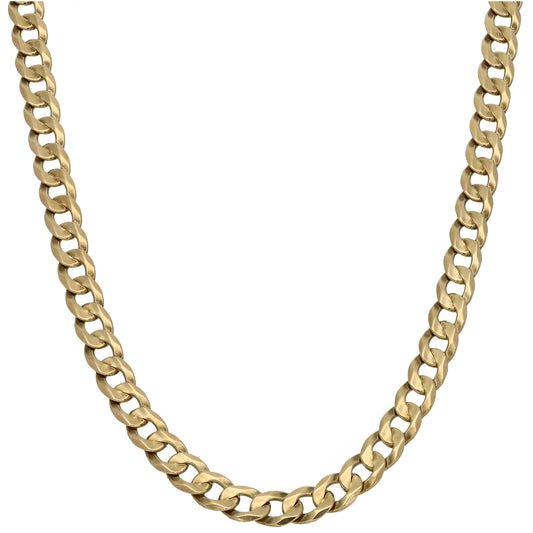 9ct Gold Curb Chain 20"