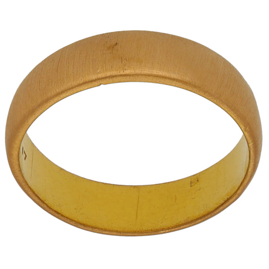 22ct Gold Plain Wedding Ring Size O