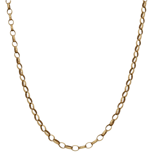 9ct Gold Belcher Chain 22"