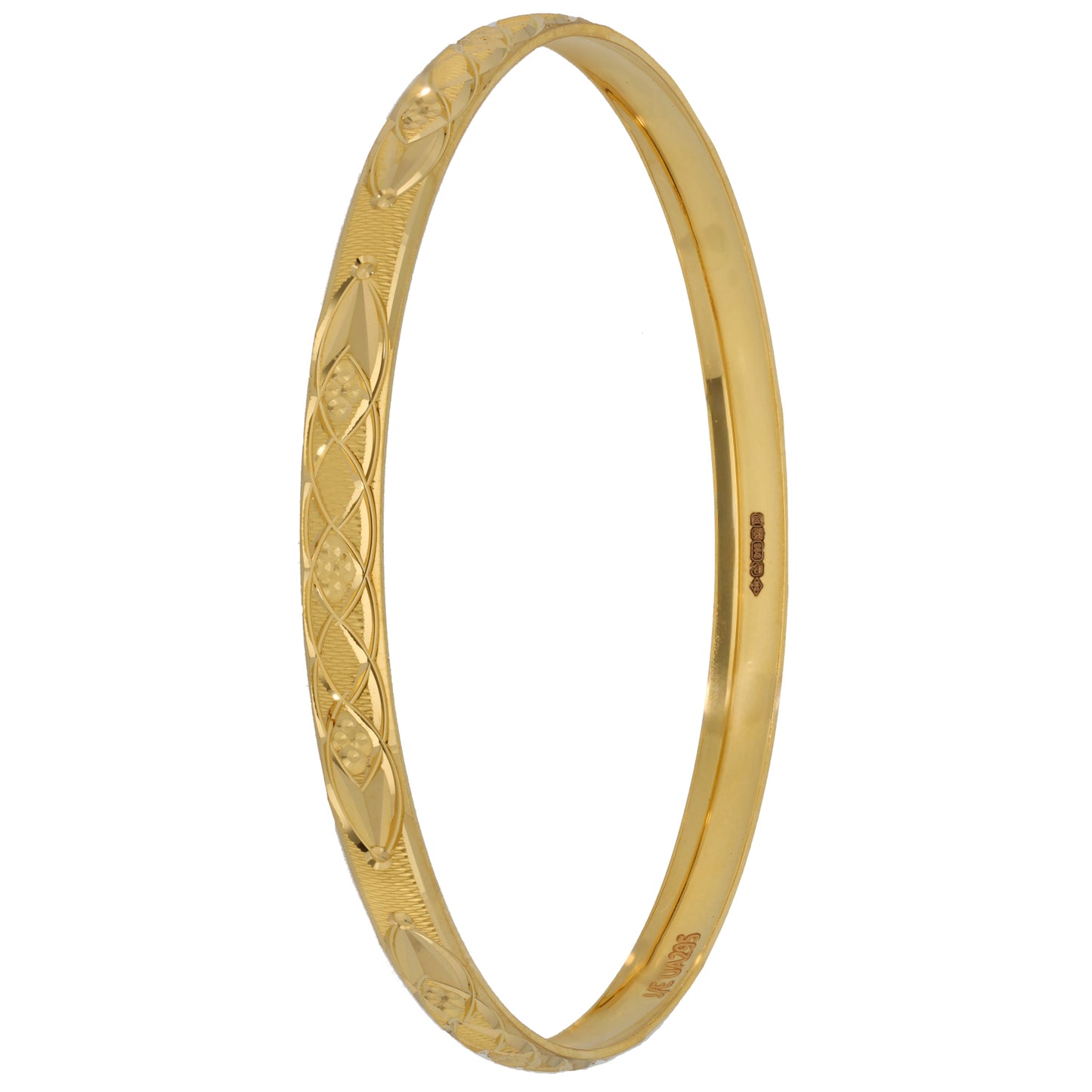 New 22ct Gold Fancy Bangle