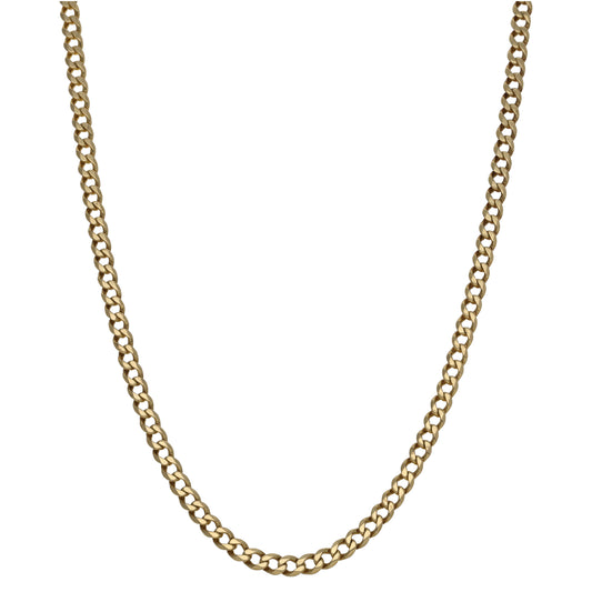 9ct Gold Curb Chain 24"