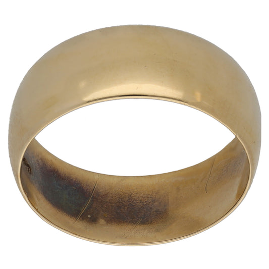 9ct Gold Plain Wedding Ring Size R