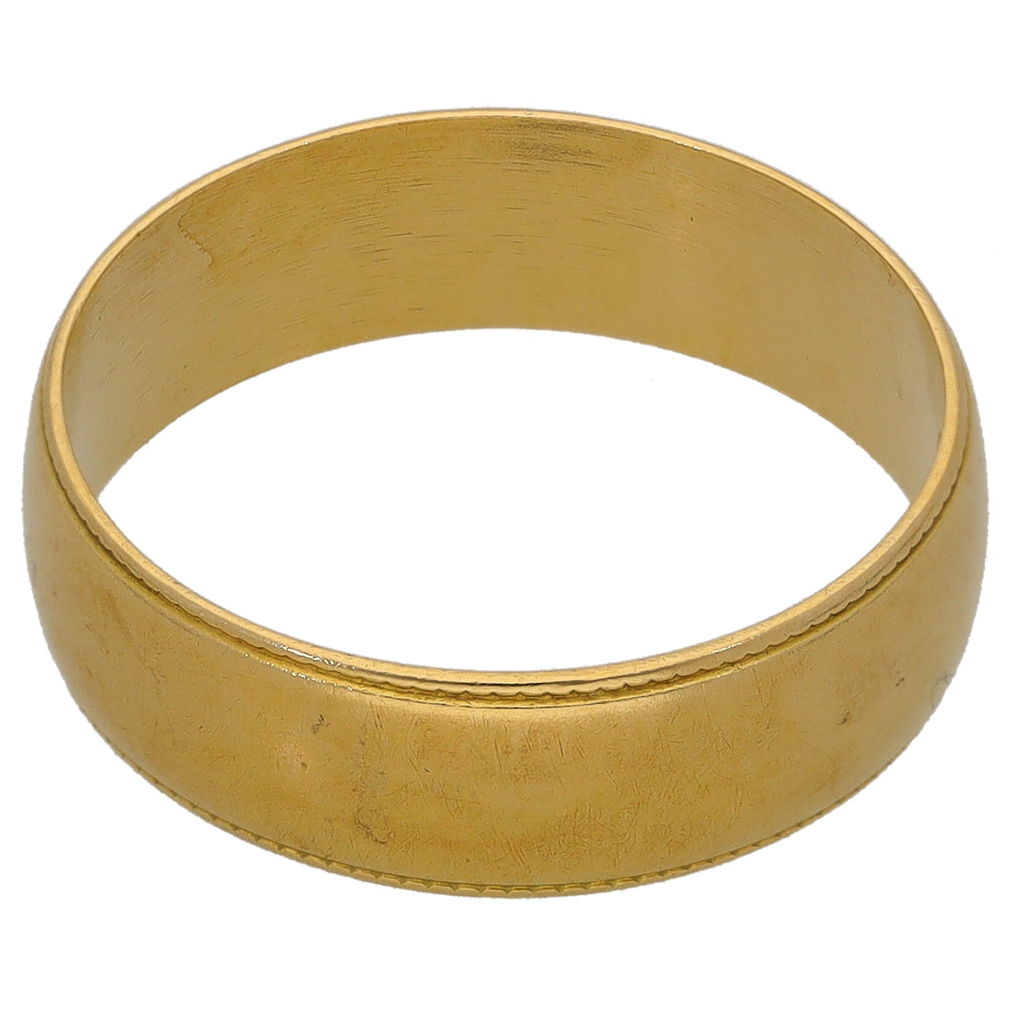 18ct Gold Plain Wedding Ring Size N