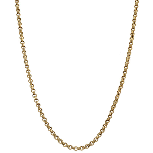 9ct Gold Belcher Chain 18"