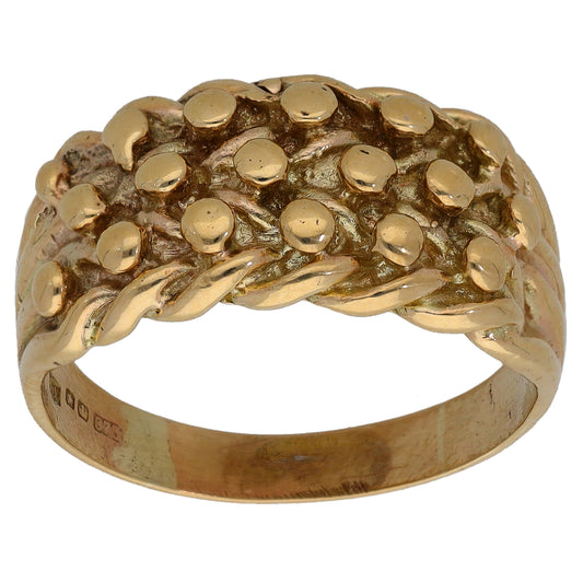 9ct Gold Keeper Ring Size Q