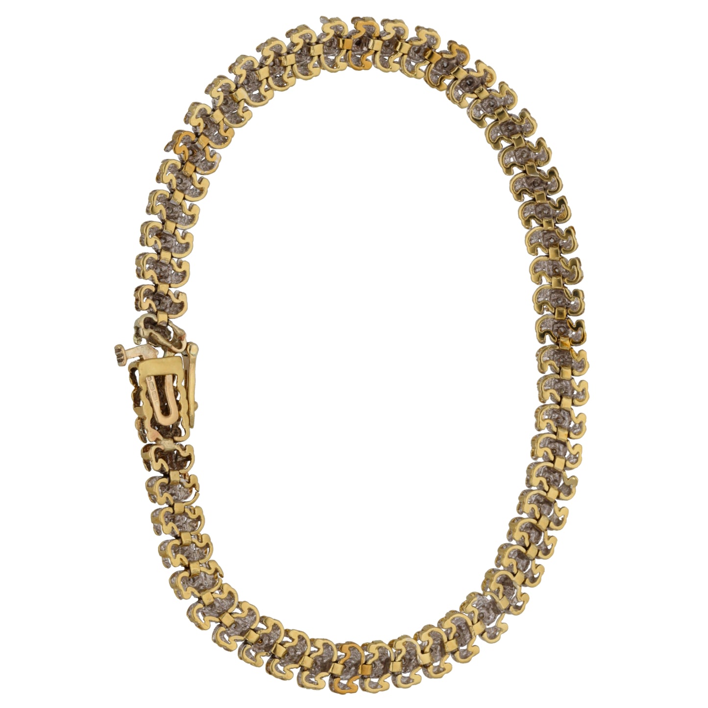 9ct Gold 0.28ct Diamond Line/Tennis Bracelet