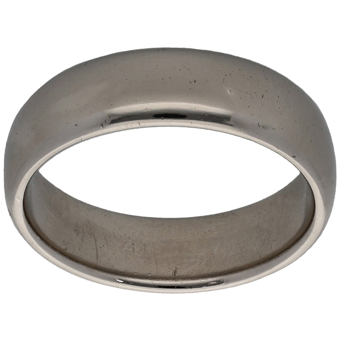 Platinum Plain Wedding Ring Size O
