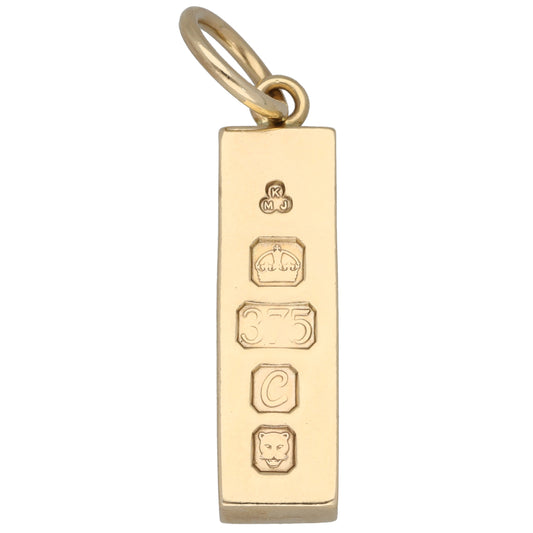 9ct Gold Ingot Pendant