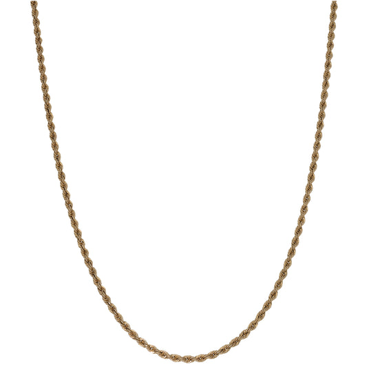 9ct Gold Rope Chain 18"