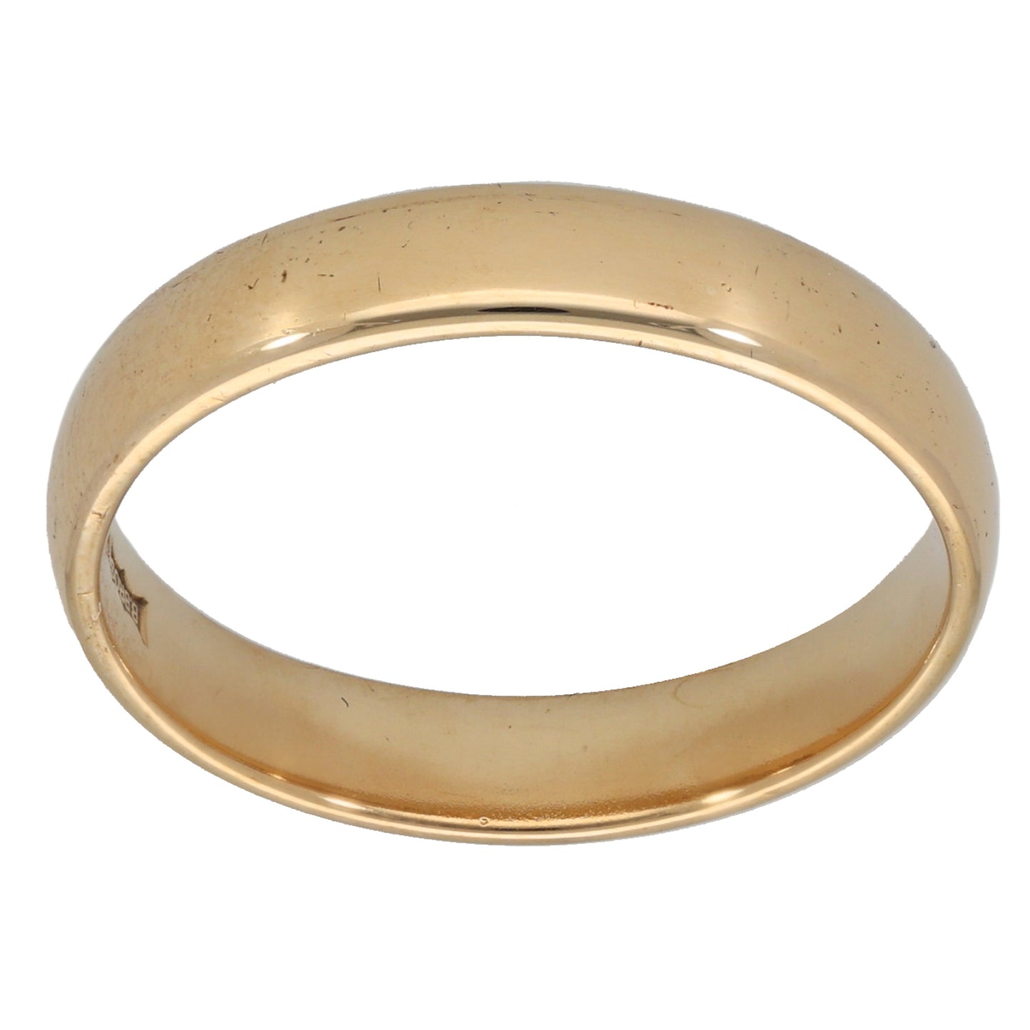 9ct Gold Plain Wedding Ring Size S