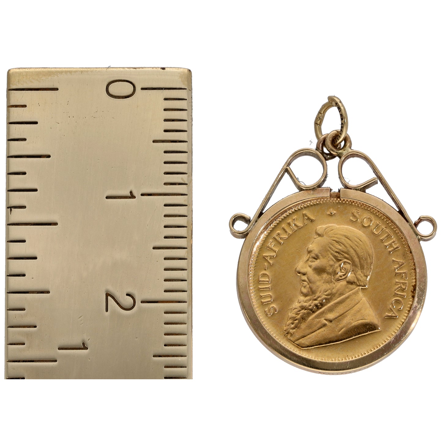 9ct Gold 1/10 Oz Krugerrand Coin Pendant