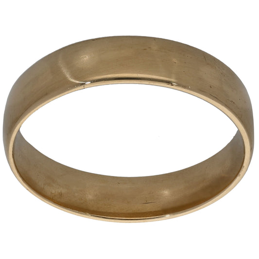 9ct Gold Plain Wedding Ring Size U