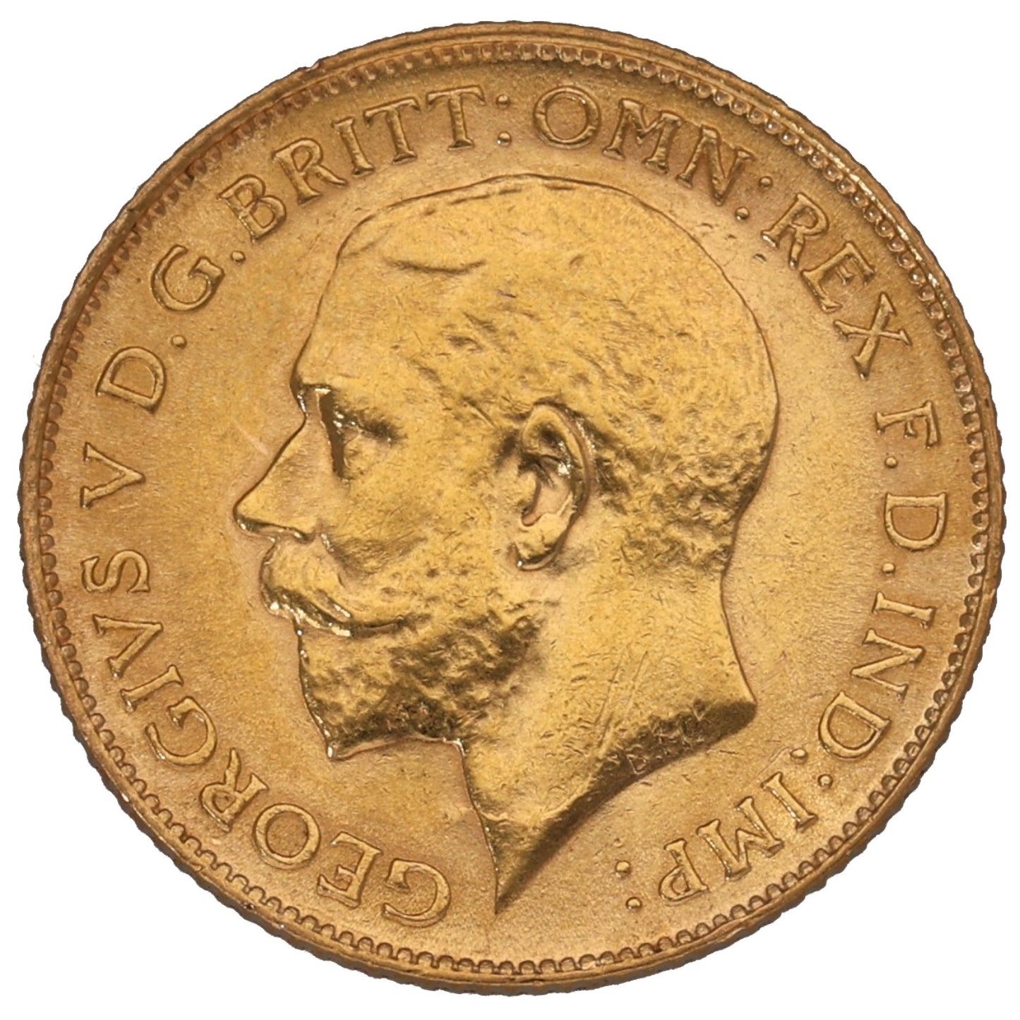 22ct Gold King George V Half Sovereign Coin 1913