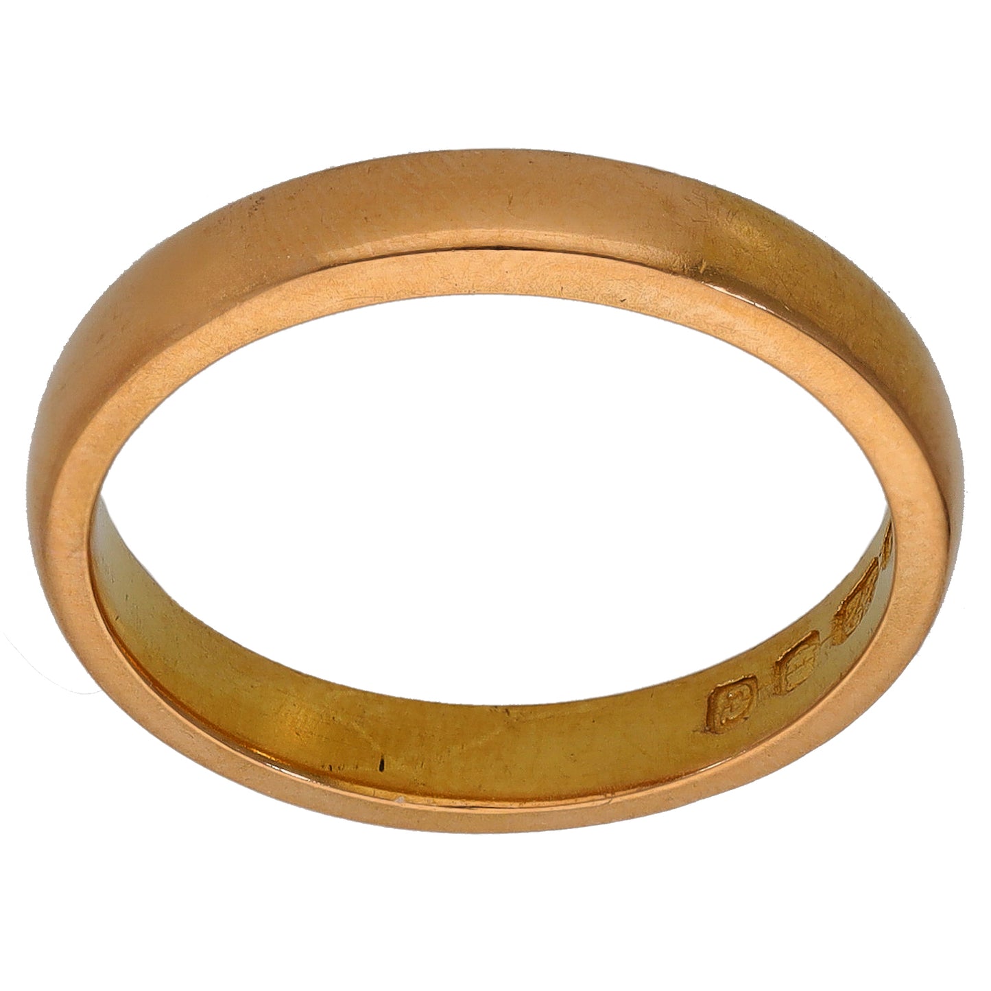 22ct Gold Plain Wedding Ring Size N