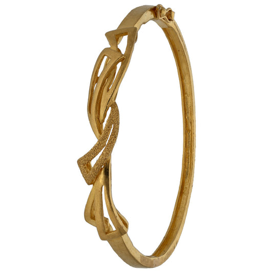 22ct Gold Hinged/Clasp Bangle