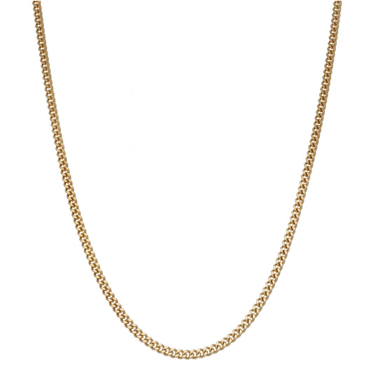 9ct Gold Curb Chain 24"