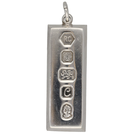 Sterling Silver Ingot Pendant
