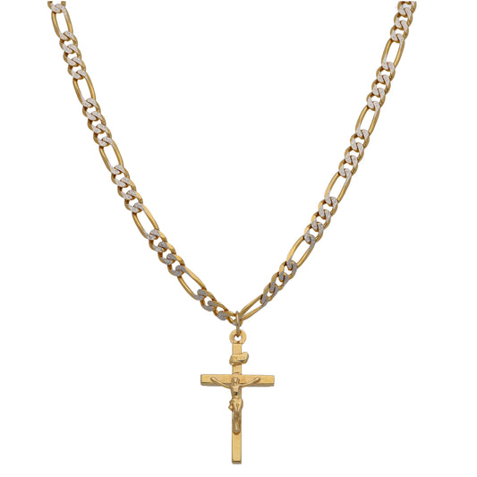 9ct Gold Crucifix Pendant With Chain