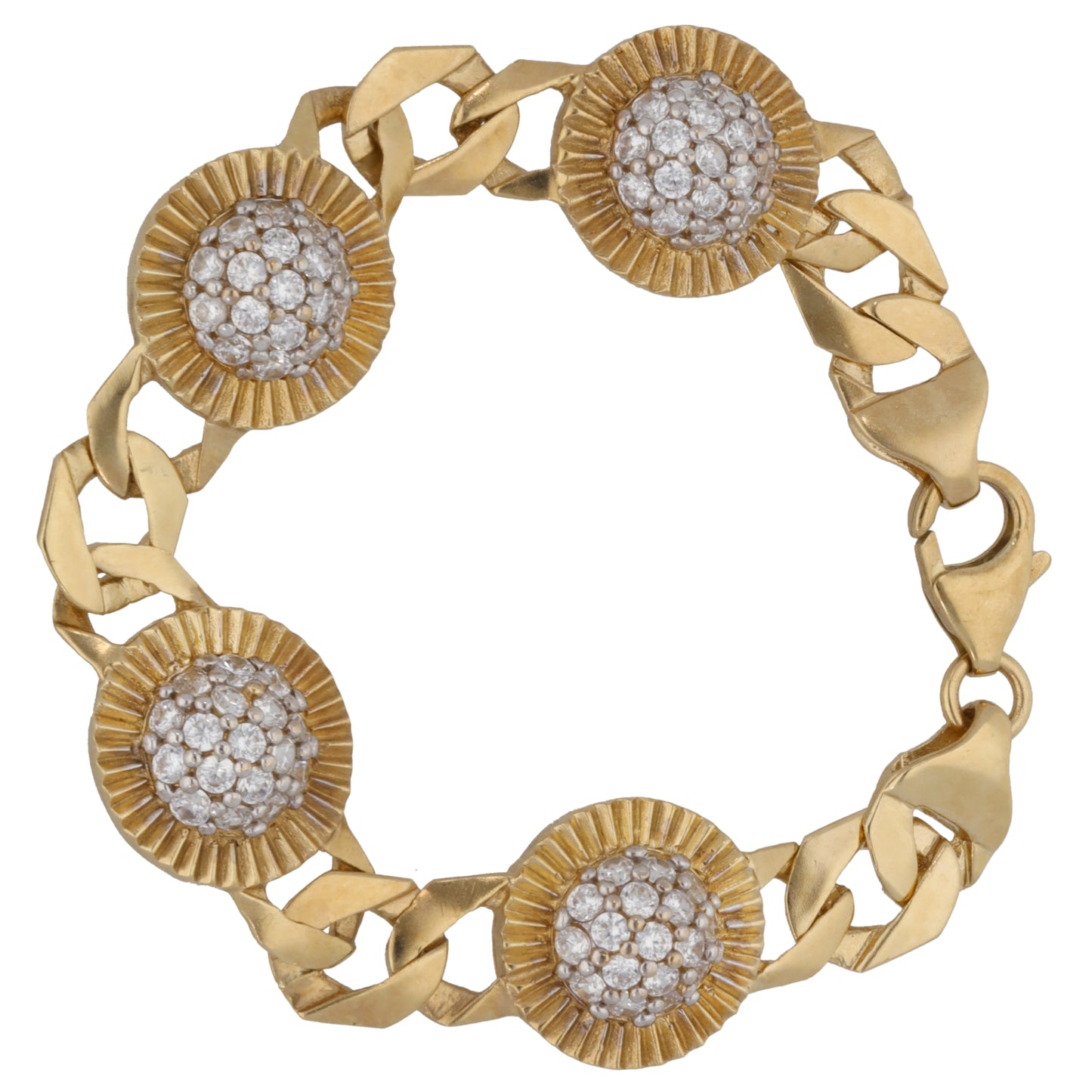 9ct Gold Cubic Zirconia Alternative Bracelet