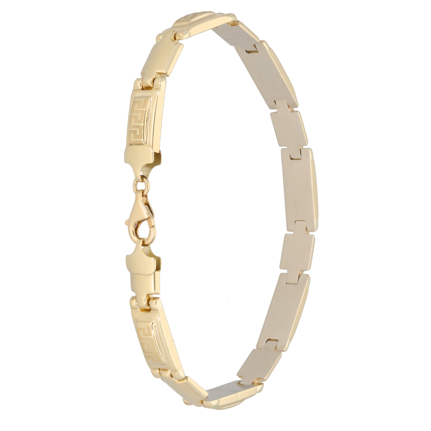 New 14ct Gold Greek Key Bracelet