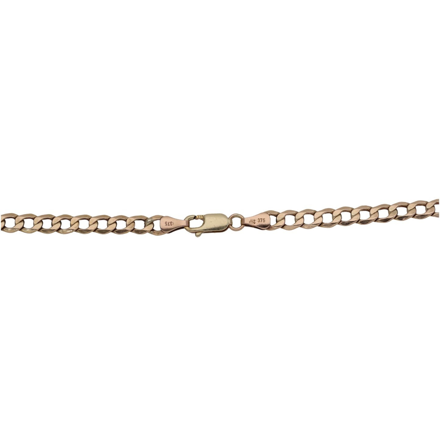 9ct Gold Curb Chain 18"