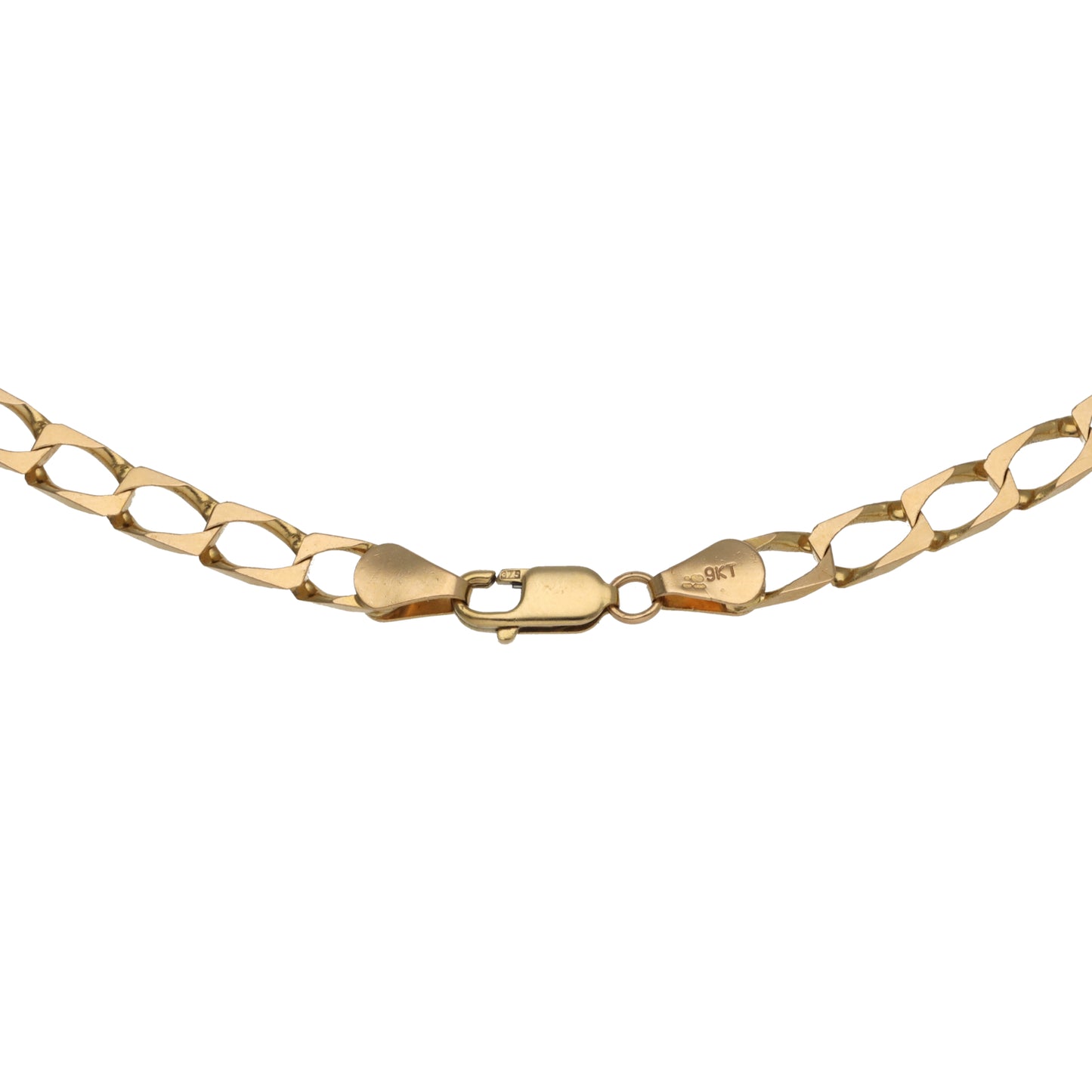 9ct Gold Curb Chain 20"