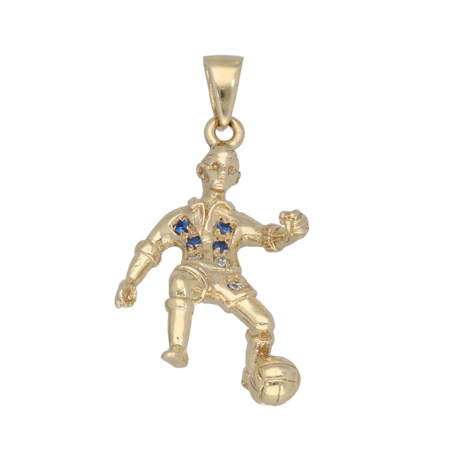 9ct Gold Imitation Clown/Dolly/Character Pendant