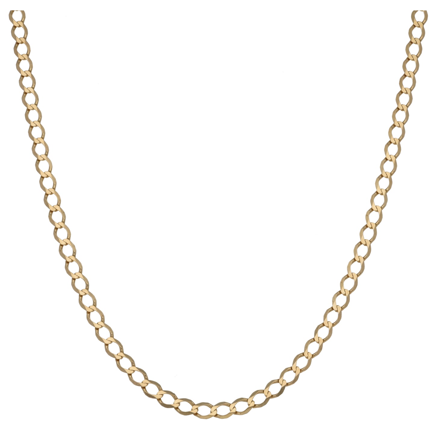 9ct Gold Curb Chain 20"