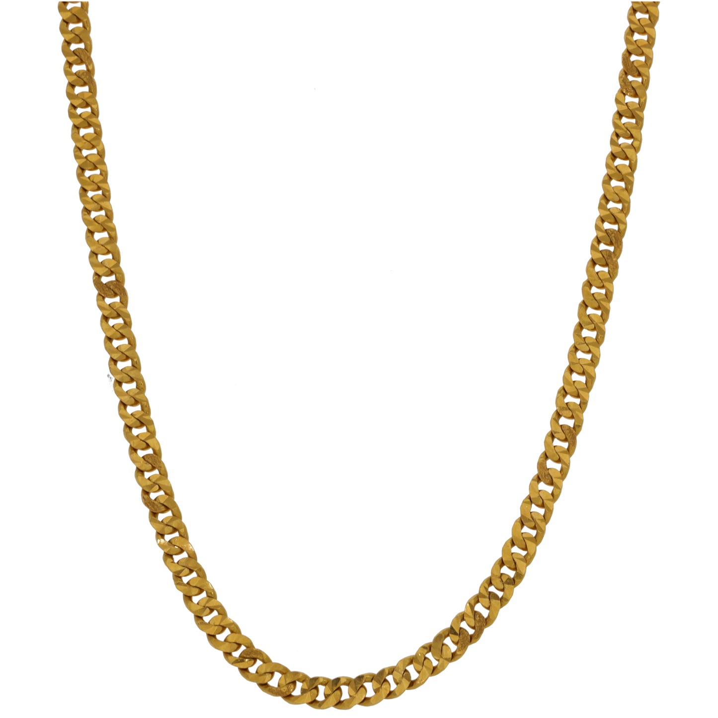22ct Gold Curb Chain 18"