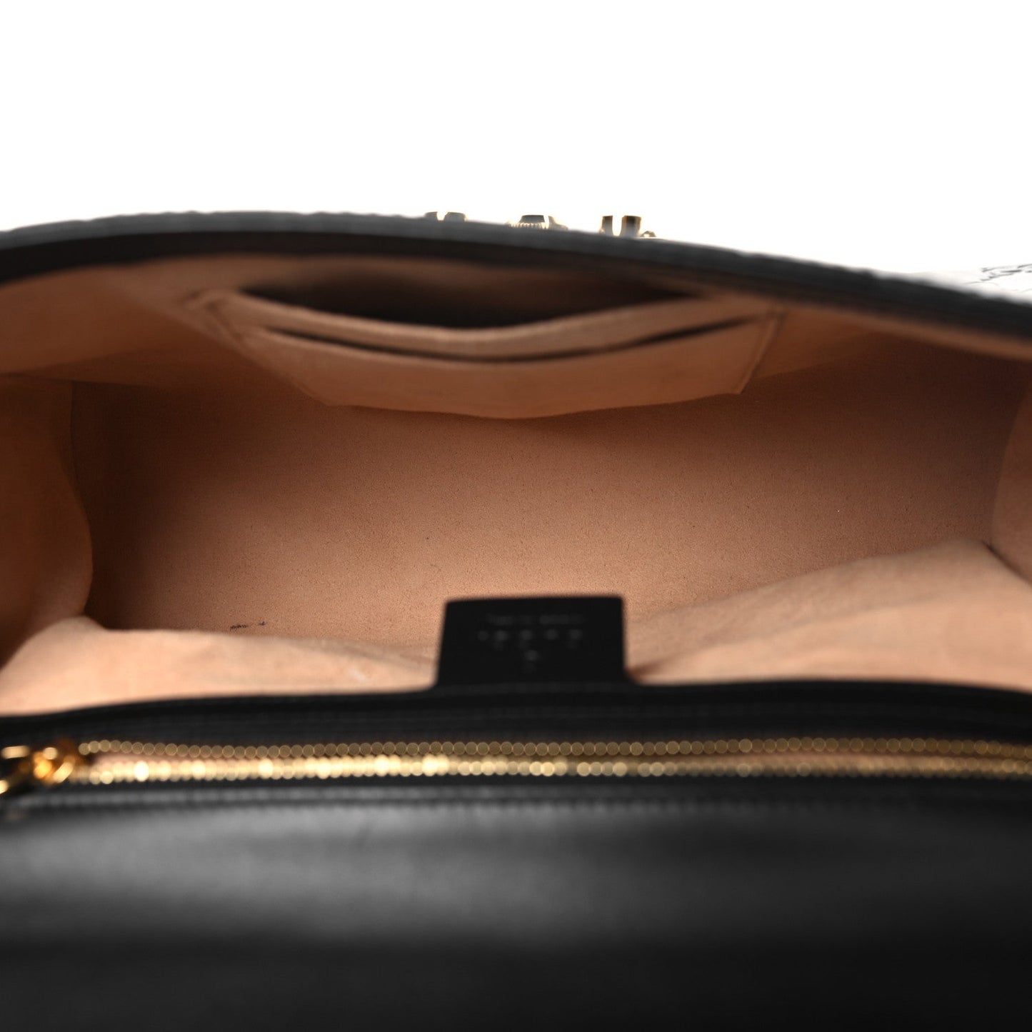 Gucci Padlock Shoulder Guccissima Leather Bag - Black