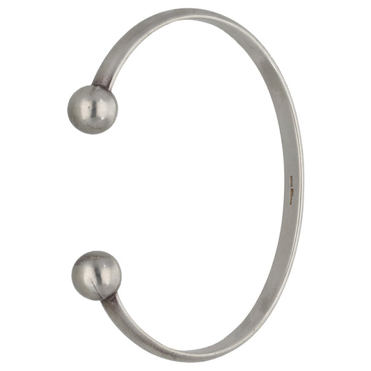 Sterling Silver Torque Bangle