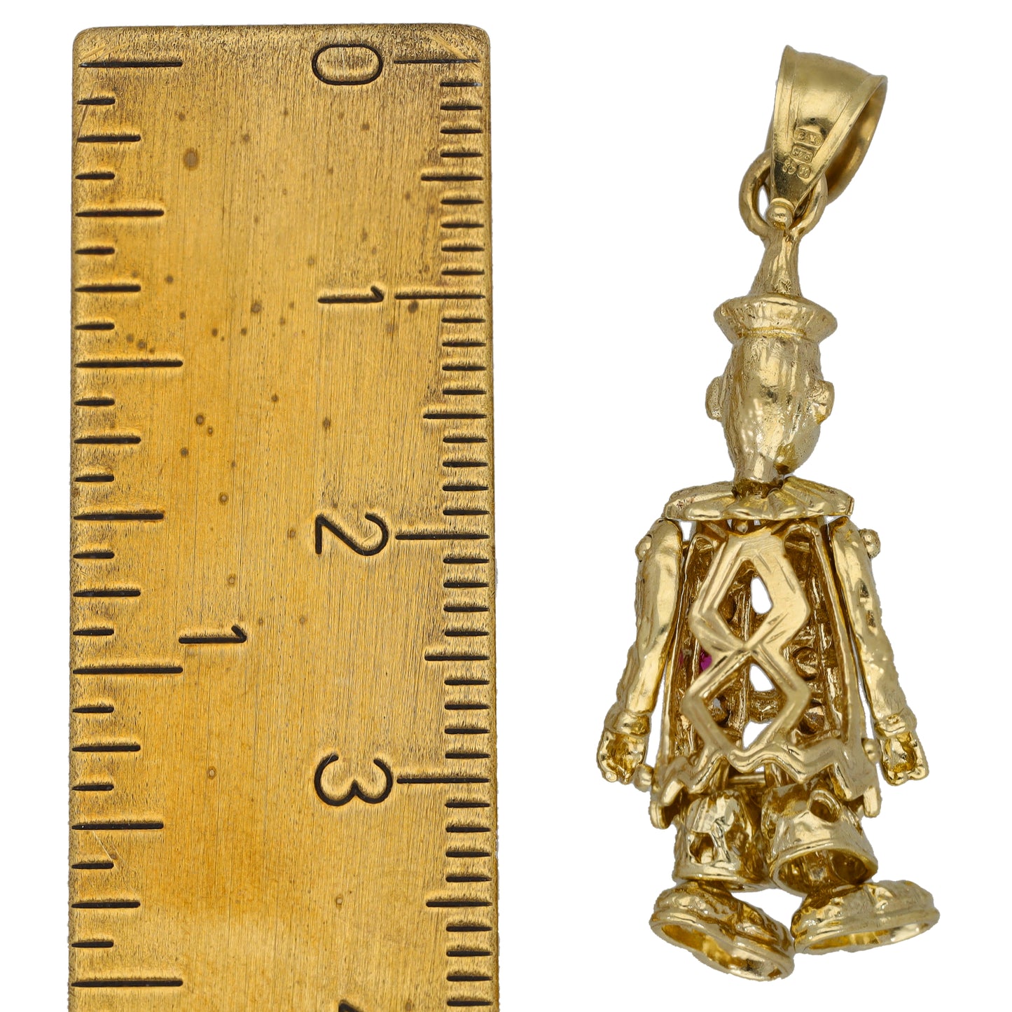 9ct Gold Imitation Clown/Dolly/Character Pendant