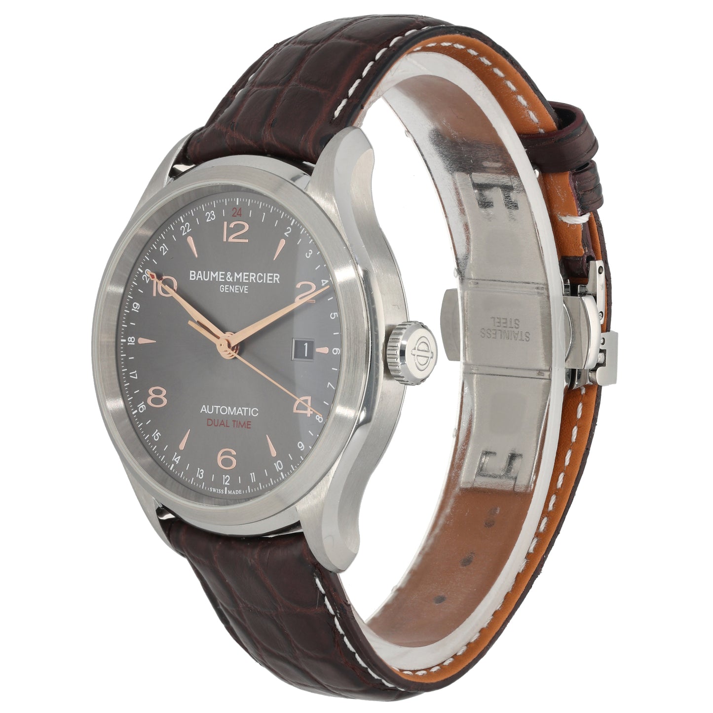 Baume Et Mercier Clifton 65730 43mm Stainless Steel Watch