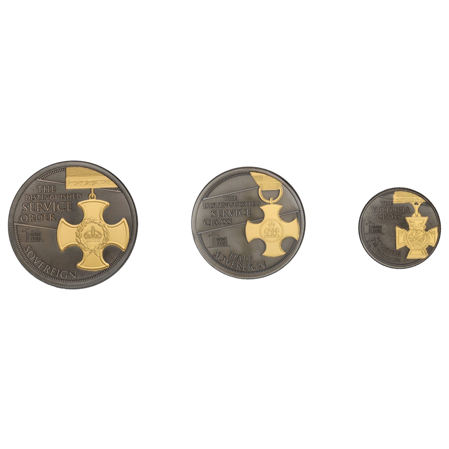 22ct Gold Armistice Remembrance Prestige Sovereign Coin Set