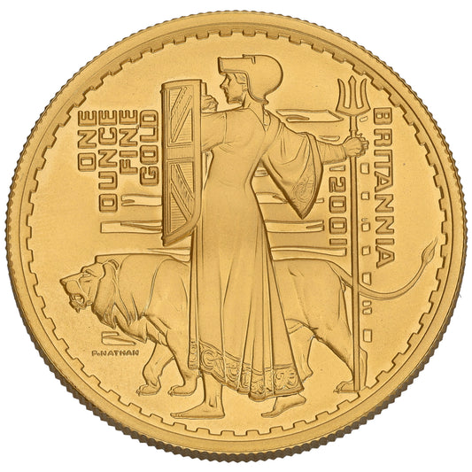22ct Gold Queen Elizabeth II 1 OZ Britannia Coin 2001