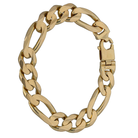 9ct Gold Figaro Bracelet
