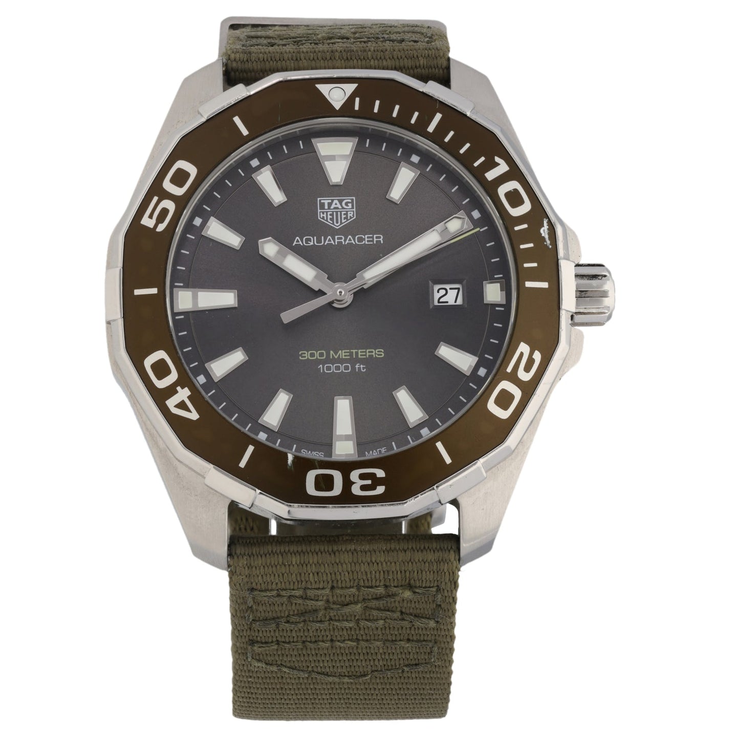 Tag Heuer Aquaracer WAY101L 43mm Stainless Steel Mens Watch