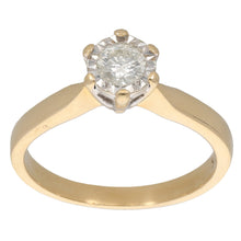 Load image into Gallery viewer, 18ct Gold 0.25ct Diamond Solitaire Ring Size M
