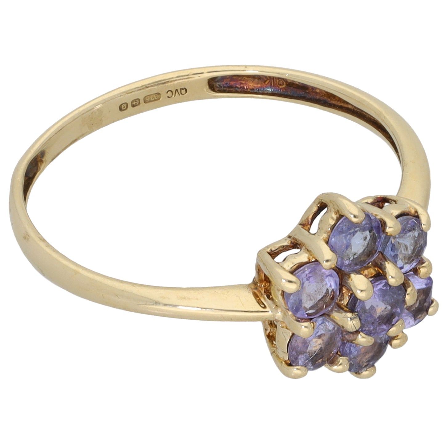 9ct Gold Tanzanite Dress/Cocktail Ring Size Q
