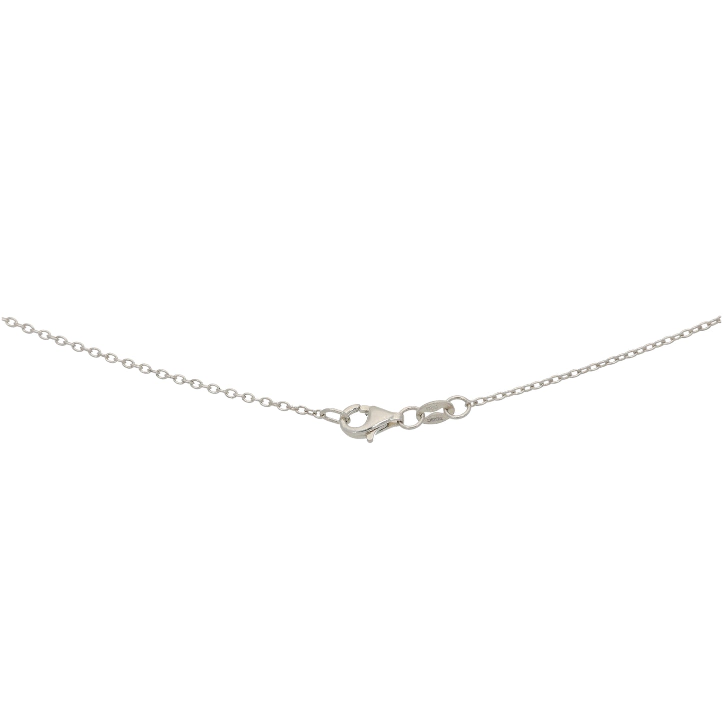 Sterling Silver 0.755ct Diamond Dress/Cocktail Pendant With Chain